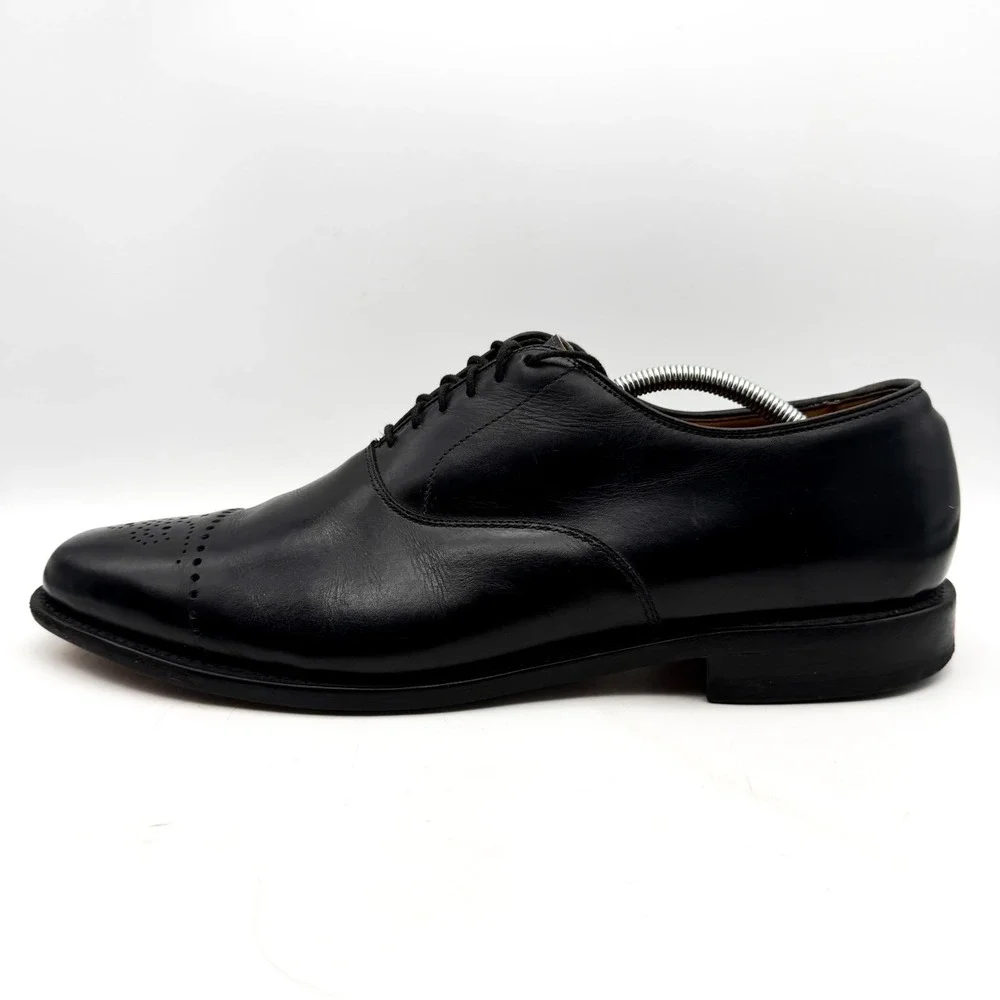 Allen Edmonds Dryden Oxford Cap Toe Dress Shoe Mens Size 13 B Black Leather 1802